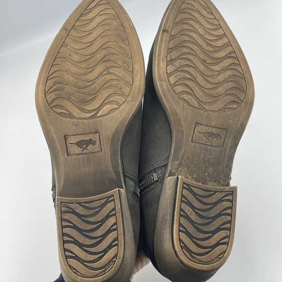 Rocket Dog Vegan Suede Gray Western Style Side Zip Boots Women Size 9 - Picture 6 of 9